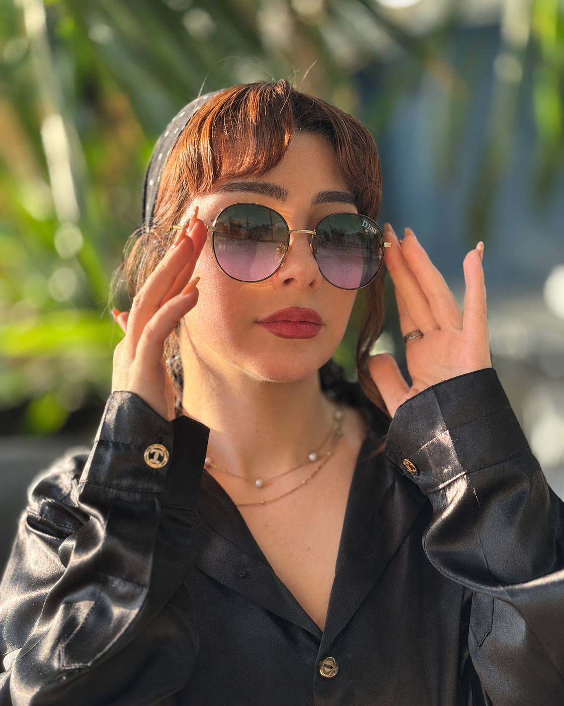 عینک زنانه برند دیور مدل 9804 سایز 57 طلق یووی